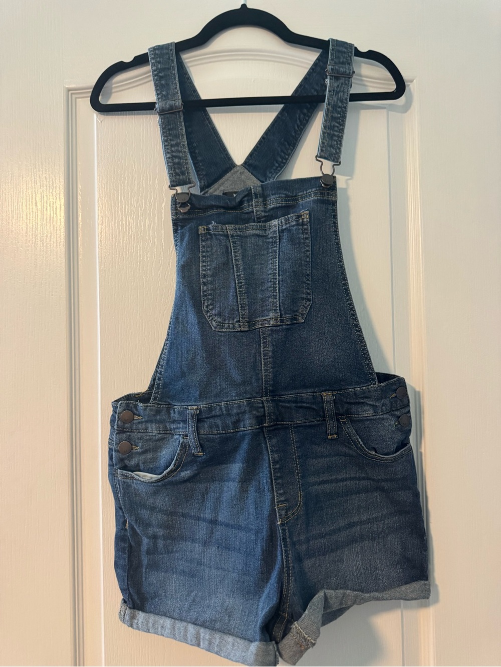 Denim Short Overalls - Blue Women’s Jeans Overalls